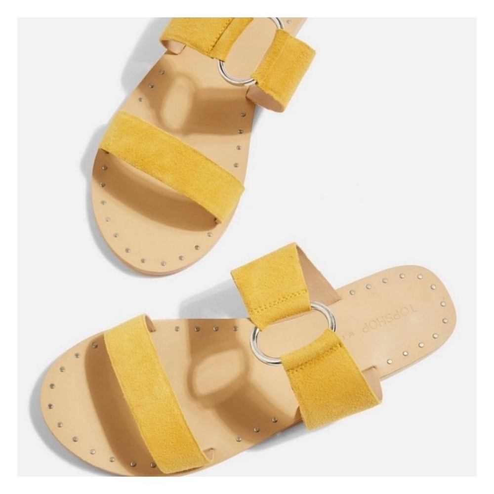 Topshop Wide fit Hooray two Strap Sandal